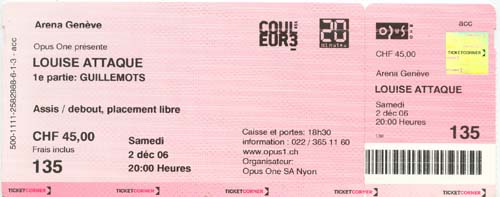 Louise Attaque - Arena Genève
