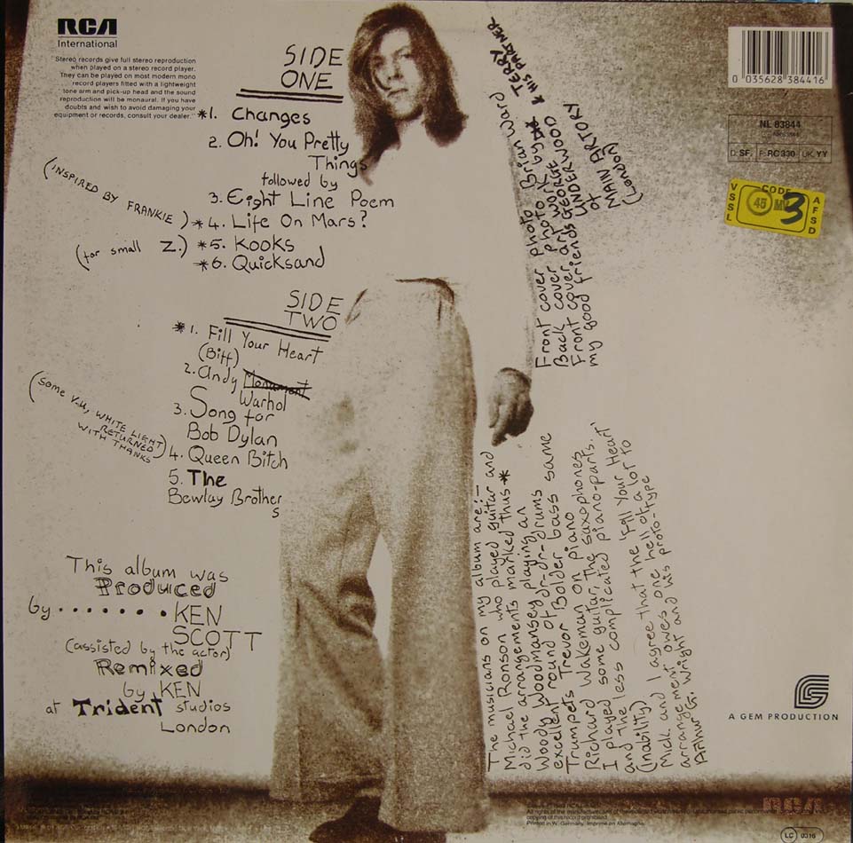 David Bowie Hunky Dory